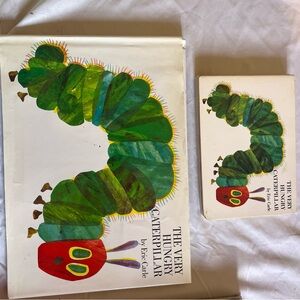 Eric Carle The Very Hungry Caterpillar Kids Book - Green & Red